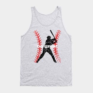 Vintage Motivational Be Great Baseball Lover Hitter Tank Top